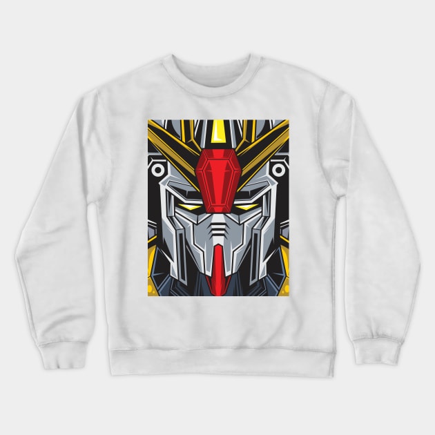 Gundam Face Crewneck Sweatshirt by micibu